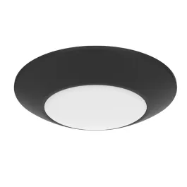 RAB 12W 4" Round Economy LED Surface Mount - Black - 3000K - 750 Lumens - 120V