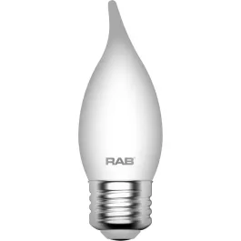 RAB 3.3W LED BA11 Filament Lamp - Dimmable - 2700K - 300 Lumens - 120V