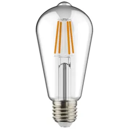 RAB 5.5W ST19 LED Filament Lamp - Clear Lens - 2700K - 500 Lumens - 120V
