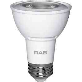 RAB 7W LED PAR20 - Dimmable - 40º Beam Angle - 5000K - 550 Lumens - 120V