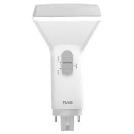 RAB 9.5W LED PL Lamp - Dimmable - 4-Pin G24q/GX24q Base - CCT Selectable - 1,150 Lumens - Ballast Compatible
