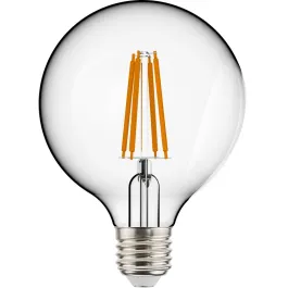 RAB 5W G25 LED Filament Lamp - Frosted Lens - 2700K - 500 Lumens - 120V