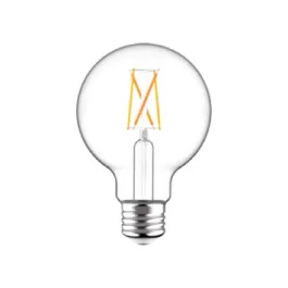 RAB 3.8W G25 LED Lamp - Dim to Warm / 3K-22K - 350 Lumens - 120V