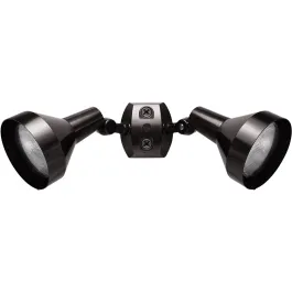 RAB Dual Head PAR Flood Kit - Bell Hood - 120V - Black