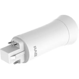 RAB 9W LED PL Lamp - 4-Pin G24q Base - 4000K - 1,000 Lumens - Ballast Compatible