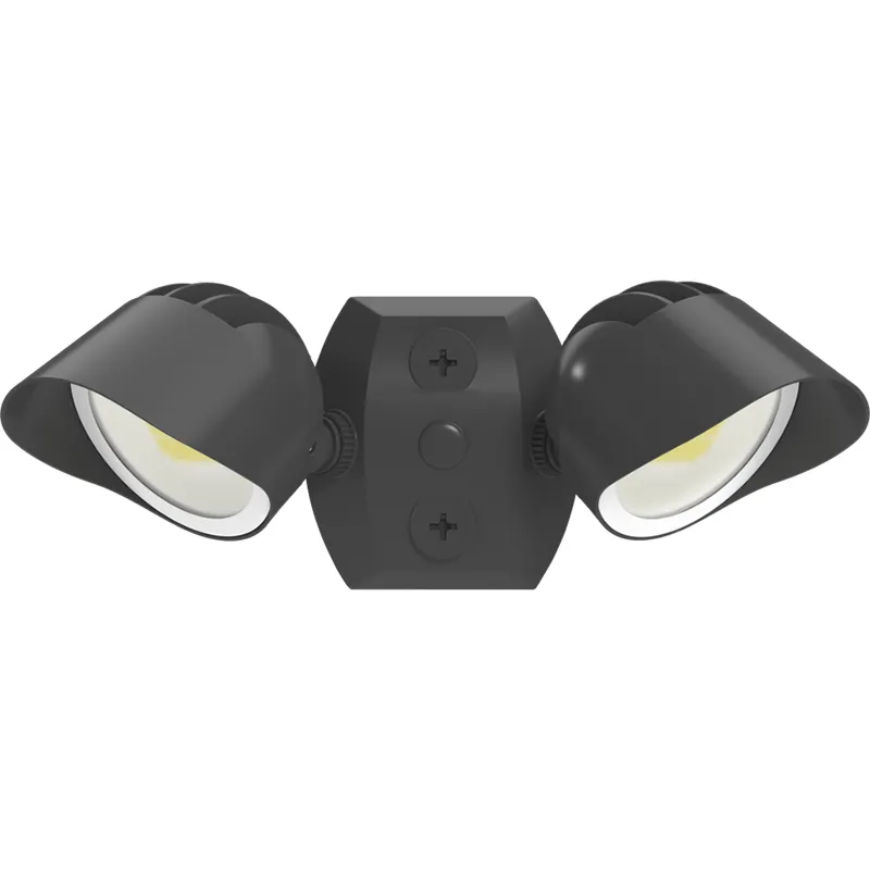 RAB BULLET Dual Head LED Flood Light - 2,645 Max Lumens - 12 | 18 | 24W - 120V - Bronze