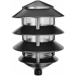 RAB 100W Max Four Tier Landscape Light - Black - 120V