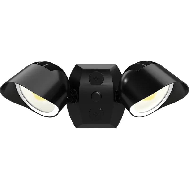 RAB BULLET Dual Head LED Flood Light - 2,645 Max Lumens - 12 | 18 | 24W - 120V - Black