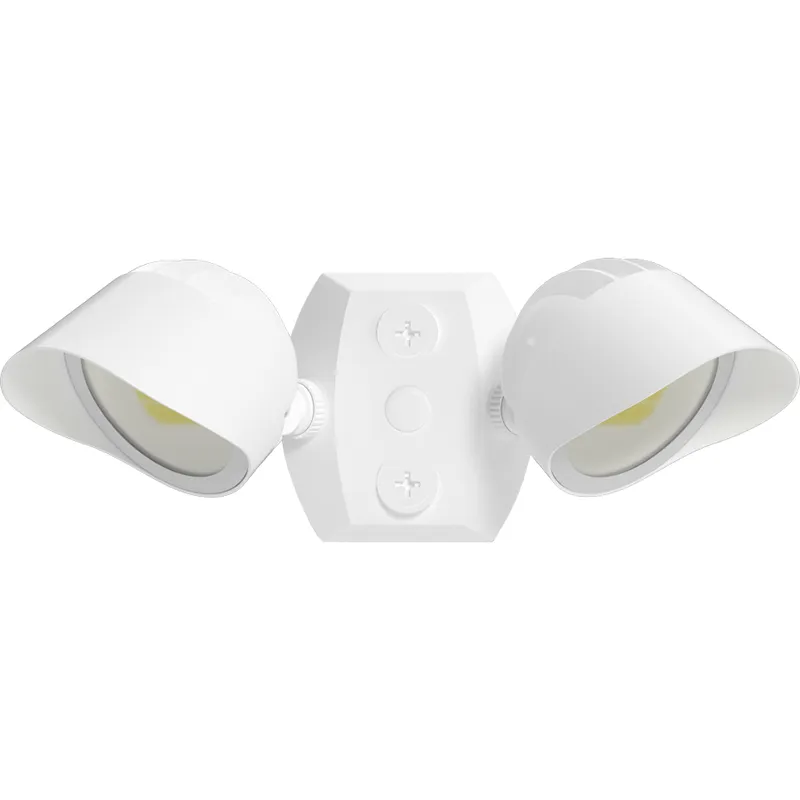 RAB BULLET Dual Head LED Flood Light - 2,645 Max Lumens - 12 | 18 | 24W - 120V - White