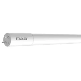 RAB 48" 10.5W T8 LED - Ballast Bypass - Single/Opposing End Wired - 4000K - 1,700 Lumens - 120-277V
