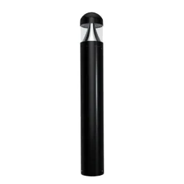 RAB B17 LED Round Bollard - Dome Top - CCT Selectable - 120-277V - Black