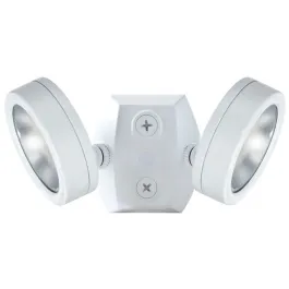 RAB LESLIE Dual Head LED Flood Light - 2 x 13W - 5000K - 120V - White