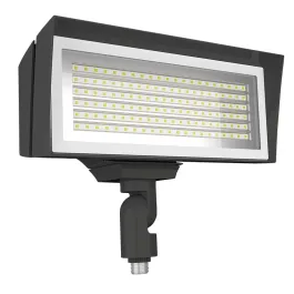RAB FFLED LED Flood Light - Knuckle Mount - Button Photocell - 3000K - 120-277V - Bronze