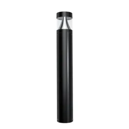 RAB B17 LED Round Bollard - Flat Top - CCT Selectable - 120-277V - Black
