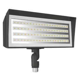 RAB FFLED LED Flood Light - Knuckle Mount - CCT Selectable - 120-277V - Bronze
