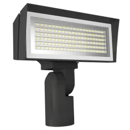 RAB FFLED LED Flood Light - Slipfitter Mount - 7-Pin Receptacle - CCT Selectable - 120-277V - Bronze