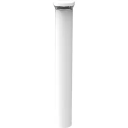 RAB 24W 42" LED Round Bollard - 360° Light Pattern - 4000K - 2,577 Lumens - 120-277V - White