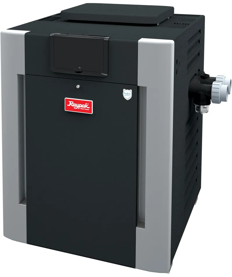 Raypak 014941 P-R406A-EN-X Digital Electronic Ignition Cupro Nickel Natural Gas Heater 406,000 BTU