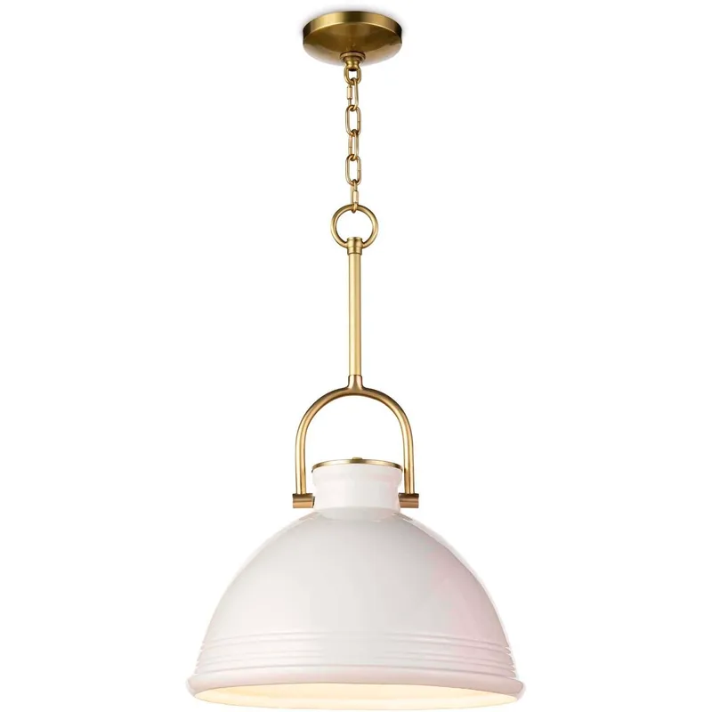 Eloise 1 Light 16 inch White Pendant Ceiling Light