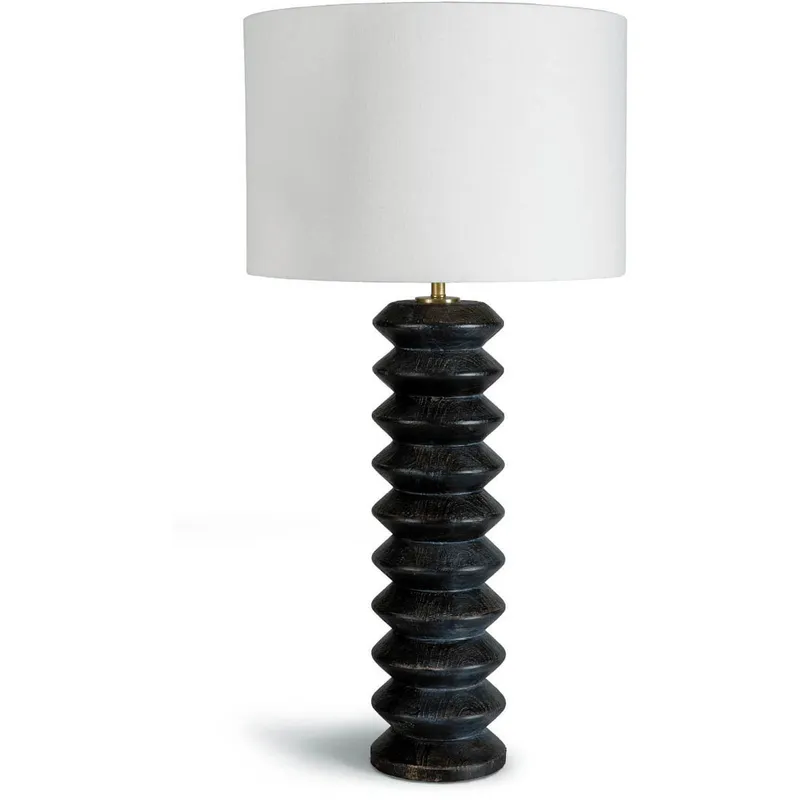 Accordion 33 inch 150.00 watt Ebony Table Lamp Portable Light