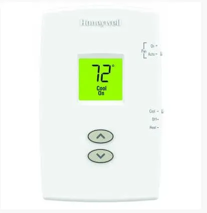 Resideo TH1110DV1009 Pro 1000 Non-Programmable Thermostat 24 VAC (Vertical)
