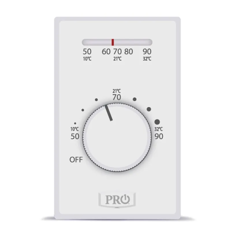 Rhem T501ML4-1PK Mechanical Non-Programmable Thermostat - Heat Only - 4-Wire Electric Heat