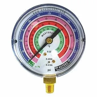 RHEEM 58501 Refrigerant Gauge Low Side R-22/R-404A/R-410A