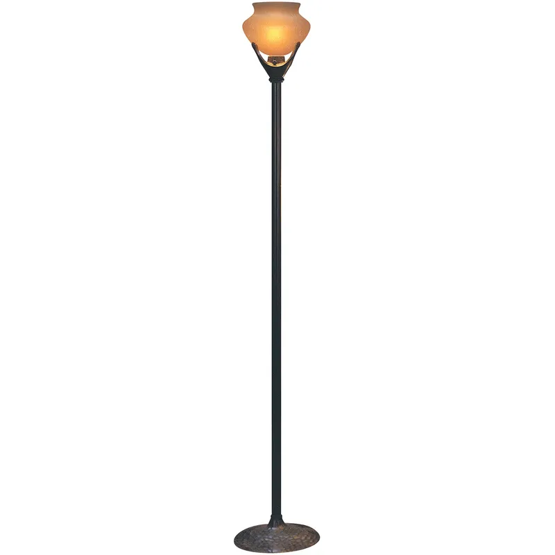 Beaux Arts 69 inch 150 watt Antiqued Rust Torchiere Portable Light