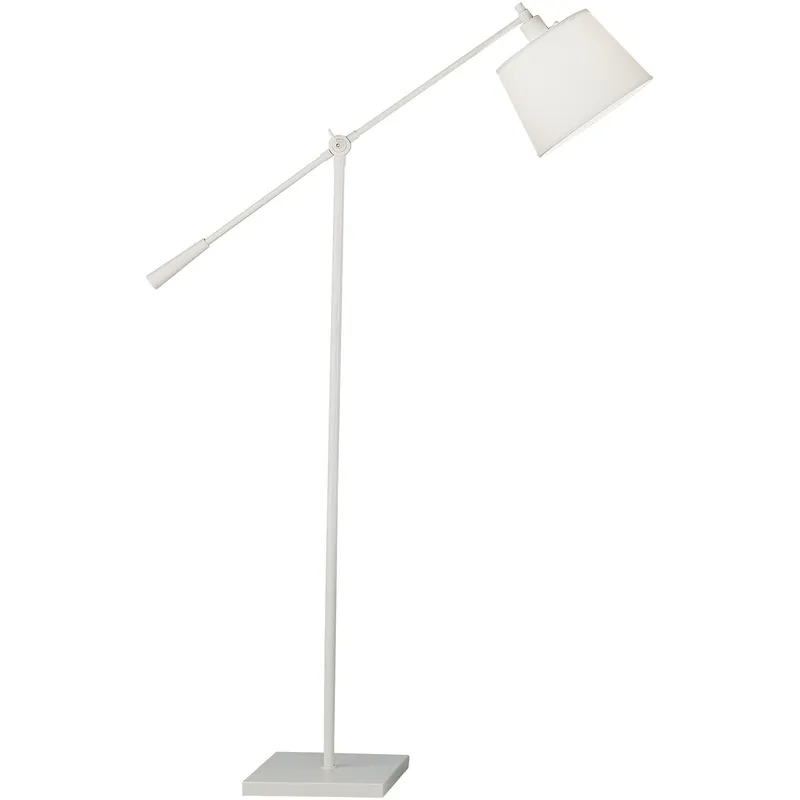Real Simple 42.5 inch 100 watt Stardust White Powder Coat Floor Lamp Portable Light