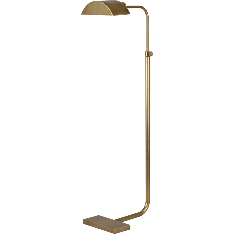 Koleman 35.63 inch 60 watt Aged Brass Floor Lamp Portable Light