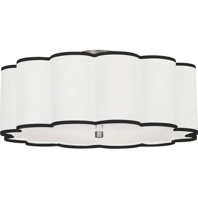 Axis 4 Light 24 inch Blackened Antique Nickel Flushmount Ceiling Light