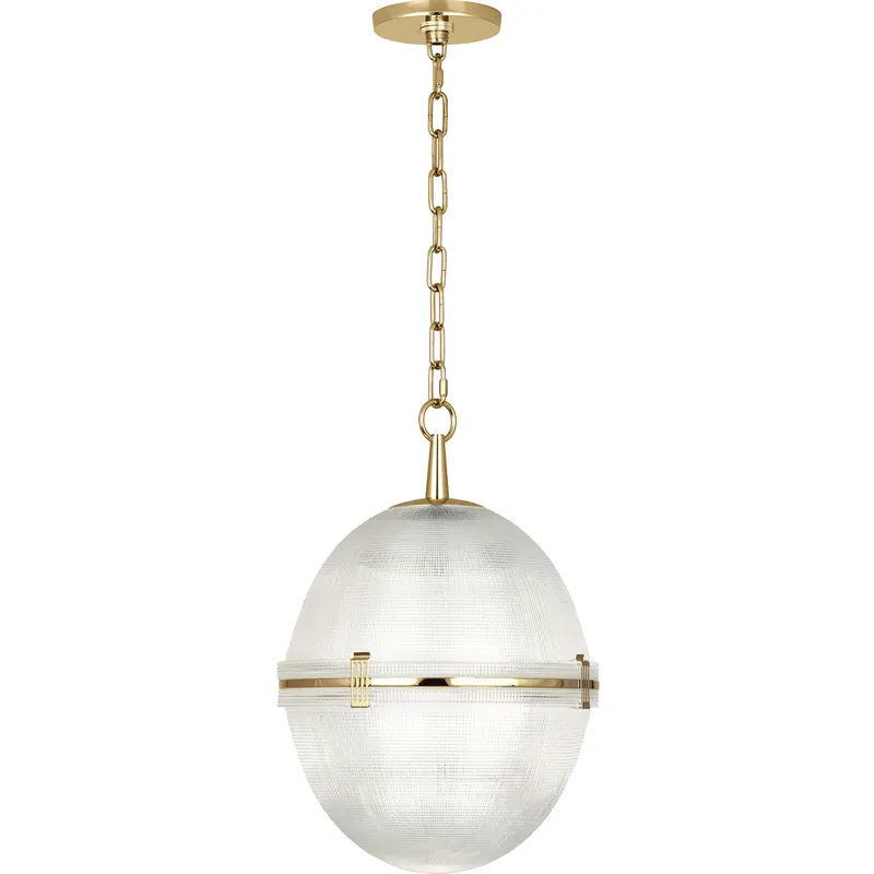 Brighton 1 Light 12.88 inch Modern Brass Pendant Ceiling Light