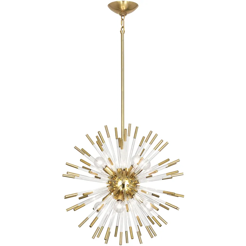 Andromeda 8 Light 20 inch Modern Brass Pendant Ceiling Light