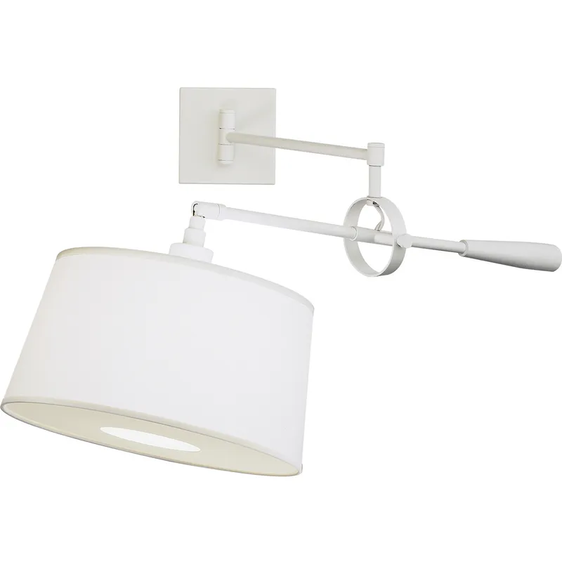 Real Simple 31.25 inch 60 watt Stardust White Powder Coat Wall Swinger Wall Light