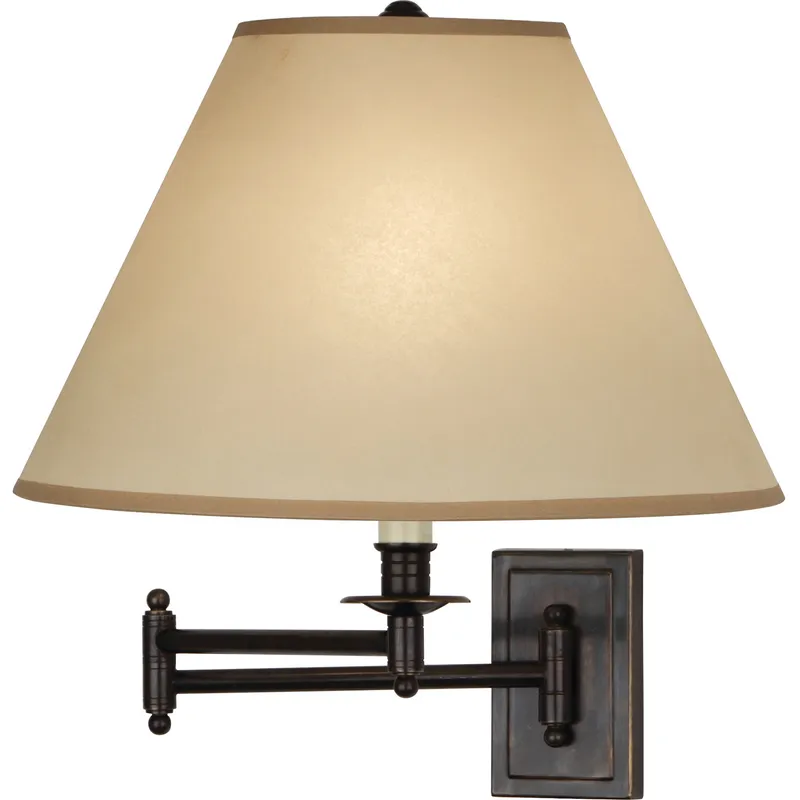 Kinetic 14 inch 150 watt Deep Patina Bronze Wall Swinger Wall Light in Translucent Flax