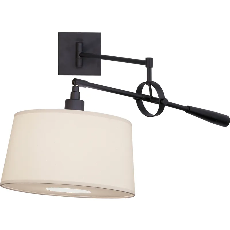 Real Simple 31.25 inch 60 watt Matte Black Powder Coat Wall Swinger Wall Light