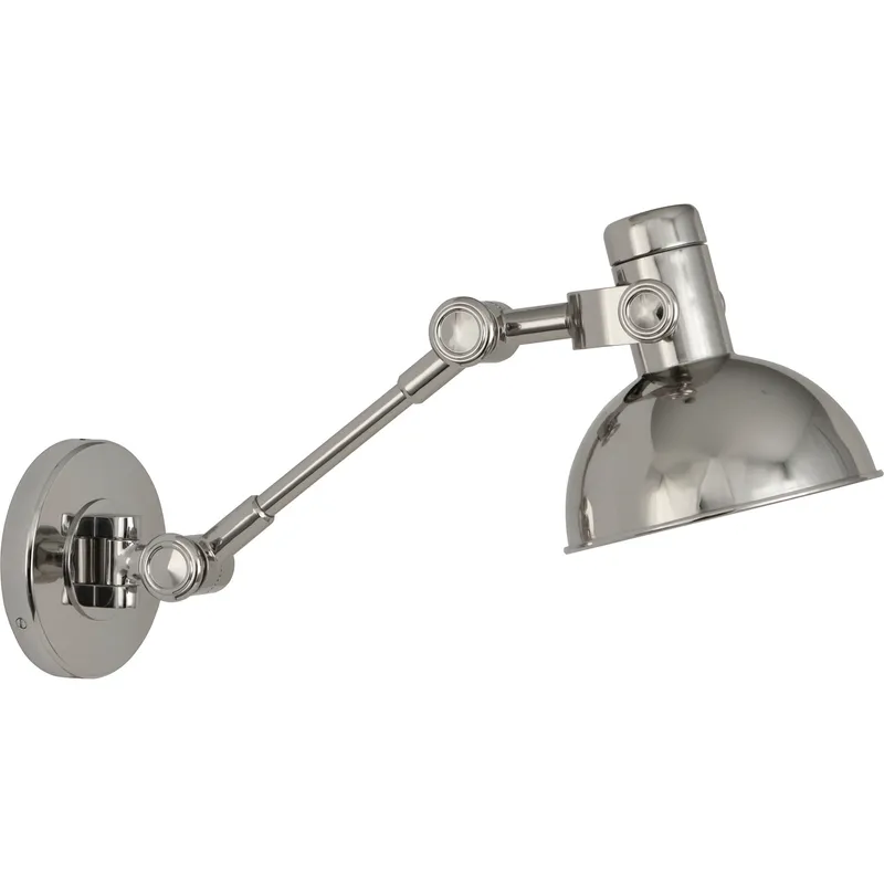 Rico Espinet Scout 9 inch 60 watt Polished Nickel Wall Swinger Wall Light