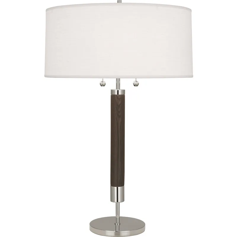 Dexter 28.25 inch 100 watt Polished Nickel Table Lamp Portable Light