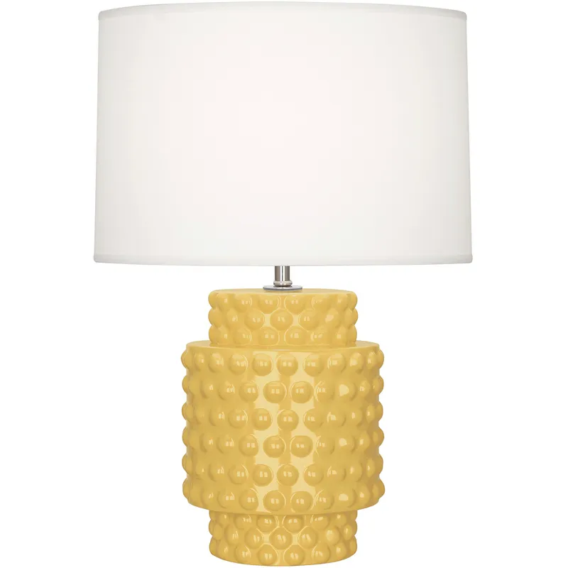 Small Dolly 21.38 inch 150 watt Sunset Yellow Accent Lamp Portable Light in Fondine