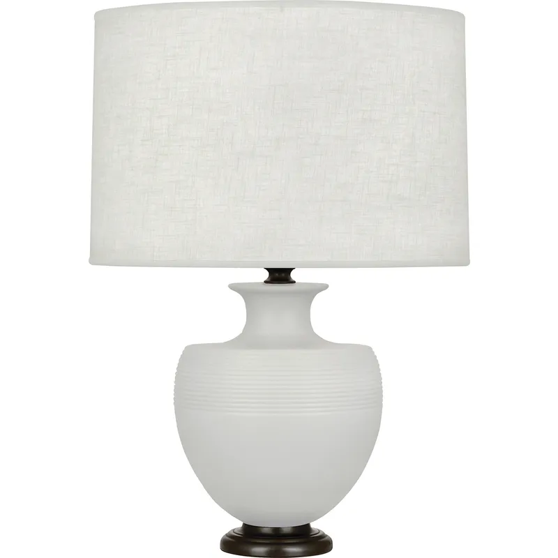 Michael Berman Atlas 25.25 inch 150 watt Matte Dove Table Lamp Portable Light in Deep Patina Bronze