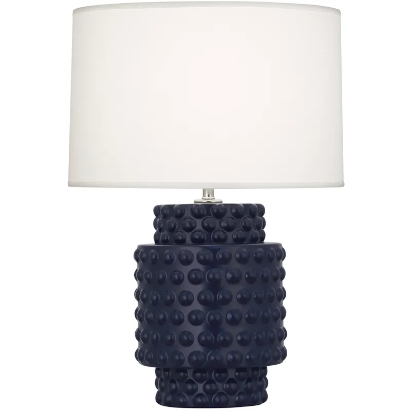 Small Dolly 21.38 inch 150 watt Matte Midnight Blue Accent Lamp Portable Light in Fondine