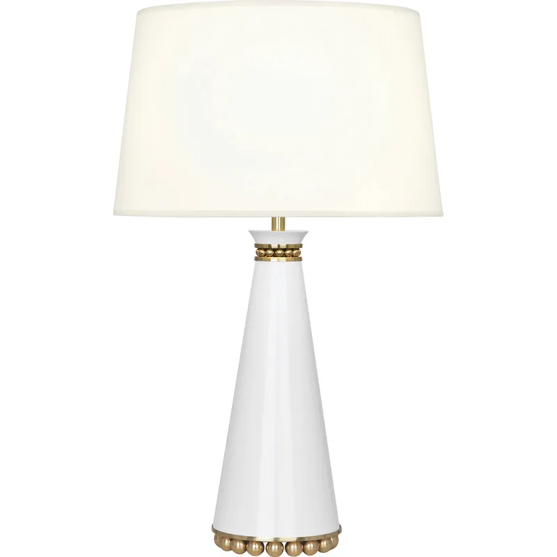 Pearl 29.38 inch 150 watt Lily Table Lamp Portable Light in Modern Brass, Fondine