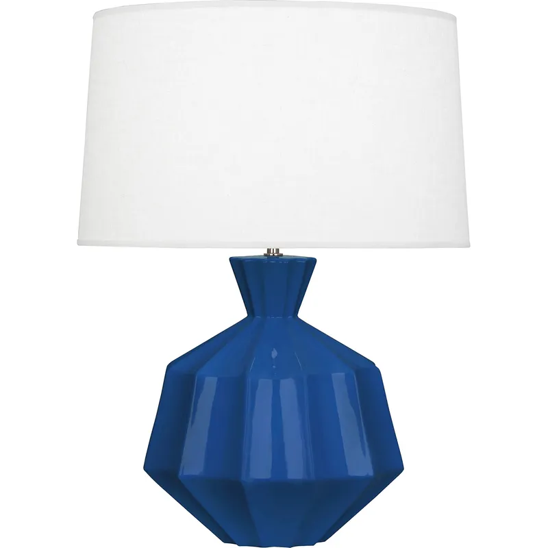 Orion 27 inch 150 watt Cobalt Glaze Table Lamp Portable Light