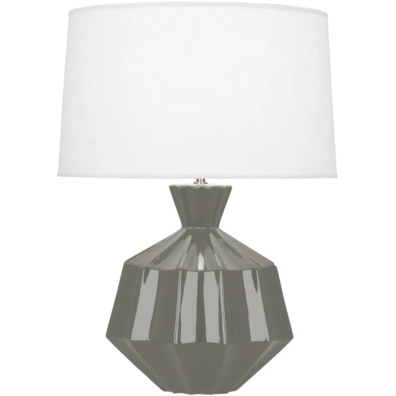 Orion 27 inch 150 watt Ash Table Lamp Portable Light, Polished Nickel Accents