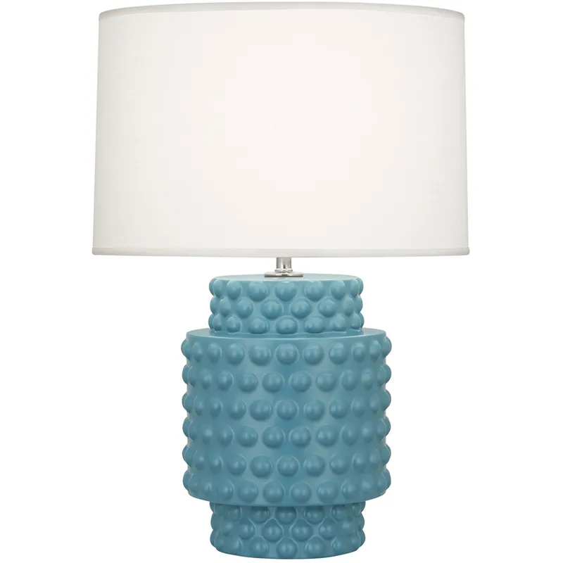 Small Dolly 21.38 inch 150 watt Matte Steel Blue Accent Lamp Portable Light in Fondine