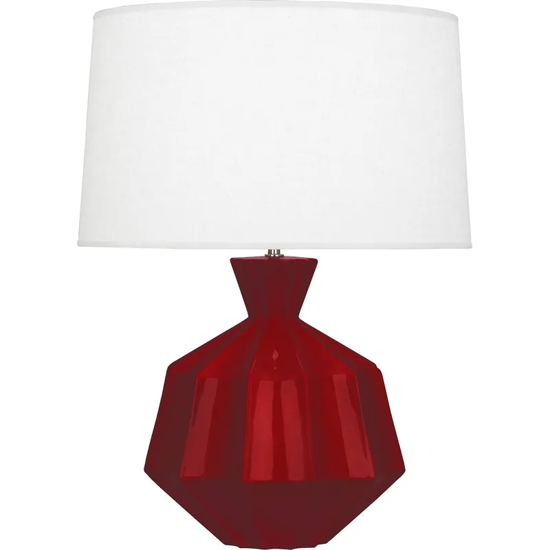 Orion 27 inch 150 watt Sangria Glaze Table Lamp Portable Light
