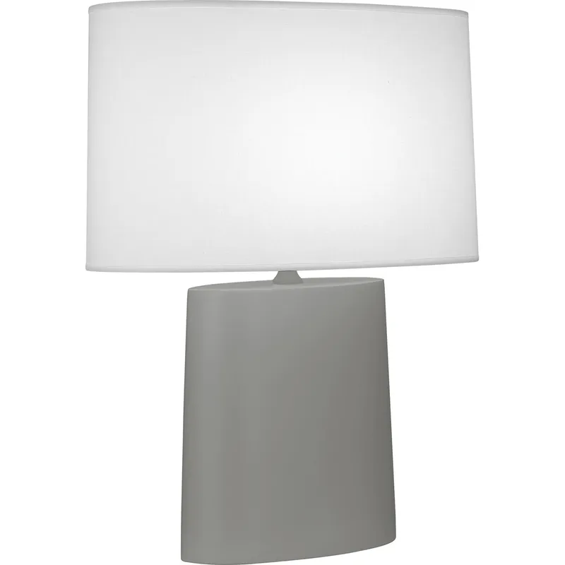 Victor 26.25 inch 100 watt Matte Smoky Taupe Table Lamp Portable Light