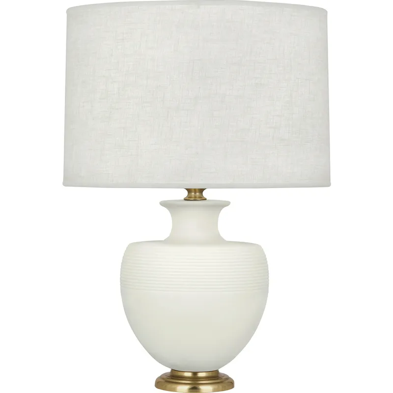 Michael Berman Atlas 25.25 inch 150 watt Matte Lily Table Lamp Portable Light in Modern Brass