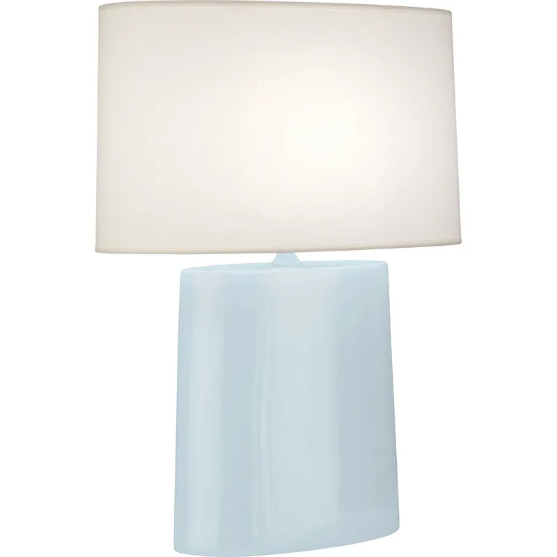 Victor 26.25 inch 100 watt Baby Blue Table Lamp Portable Light