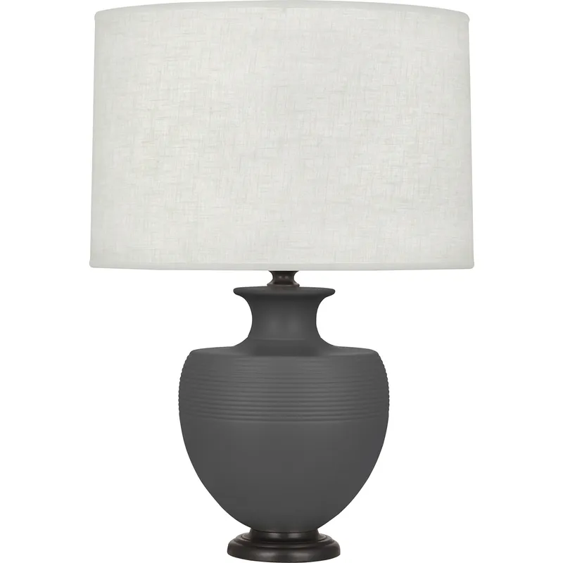 Michael Berman Atlas 25.25 inch 150 watt Matte Ash Table Lamp Portable Light in Deep Patina Bronze